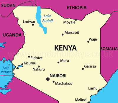 Kenya Country Map 