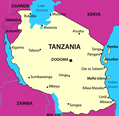 Tanzania Country Map