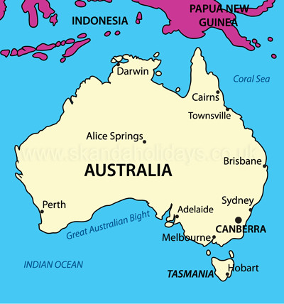 australia-country map