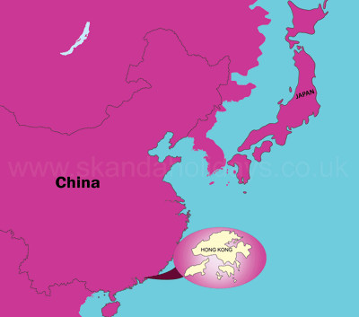 Hong-Kong counry map