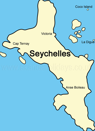  Seychelles country map 