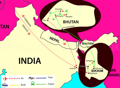 North East with Bhutan Tour Package